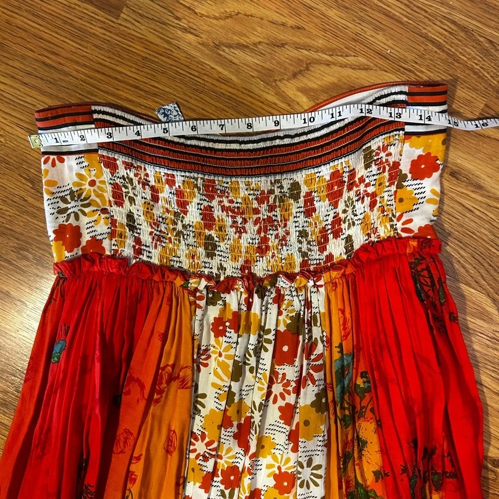 Free People Golden Dreams Strapless Maxi Dress Size Small - Picture 9 of 9